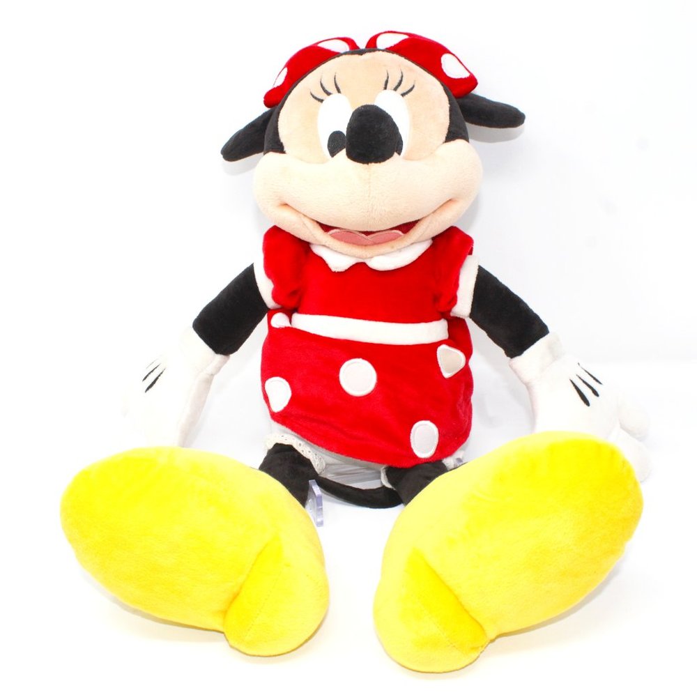 Disney Parks Resort  Minnie Mouse 20" Doll Red  Dot Dress Bow Plush Stuffed Toy - Picture 2 of 11